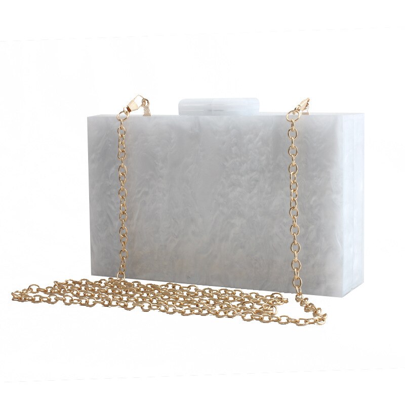 Messenger Bags for Women Brand Shoulder Luxury Crossbody Bags Handbags Bolsa Feminina Pearl White Acrylic Box Clutches Bags