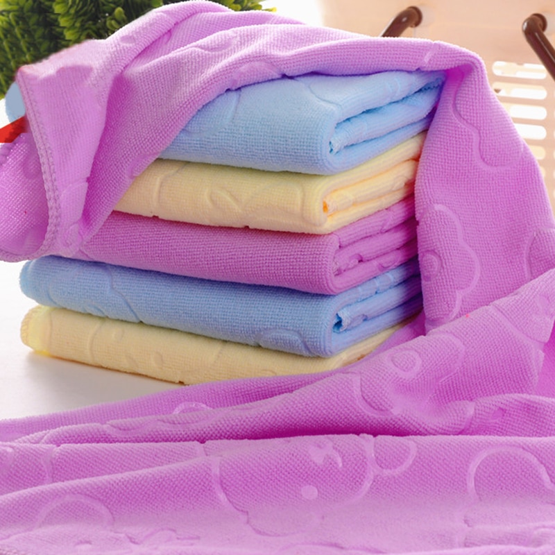 Udskriv solide badehåndklæder badehåndklæde mikrofiber stof rektangel håndklæder vaskbar indretning