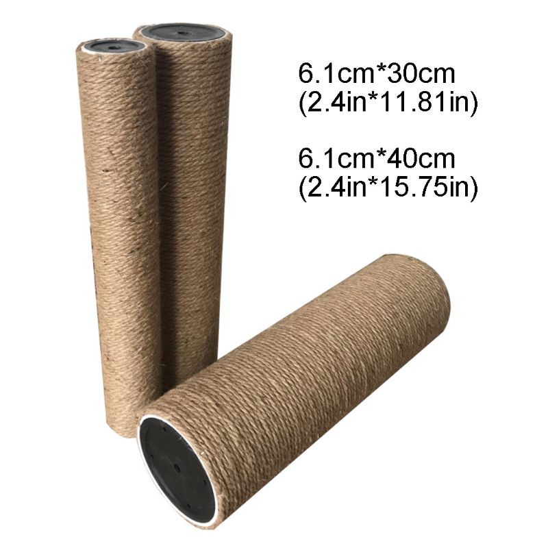 6mm Cat Scratch Pillar Jute Rope for Repair DIY Replacement Stripe Pad Carpet Kicker Toy Multipurpose for Stairs Tire
