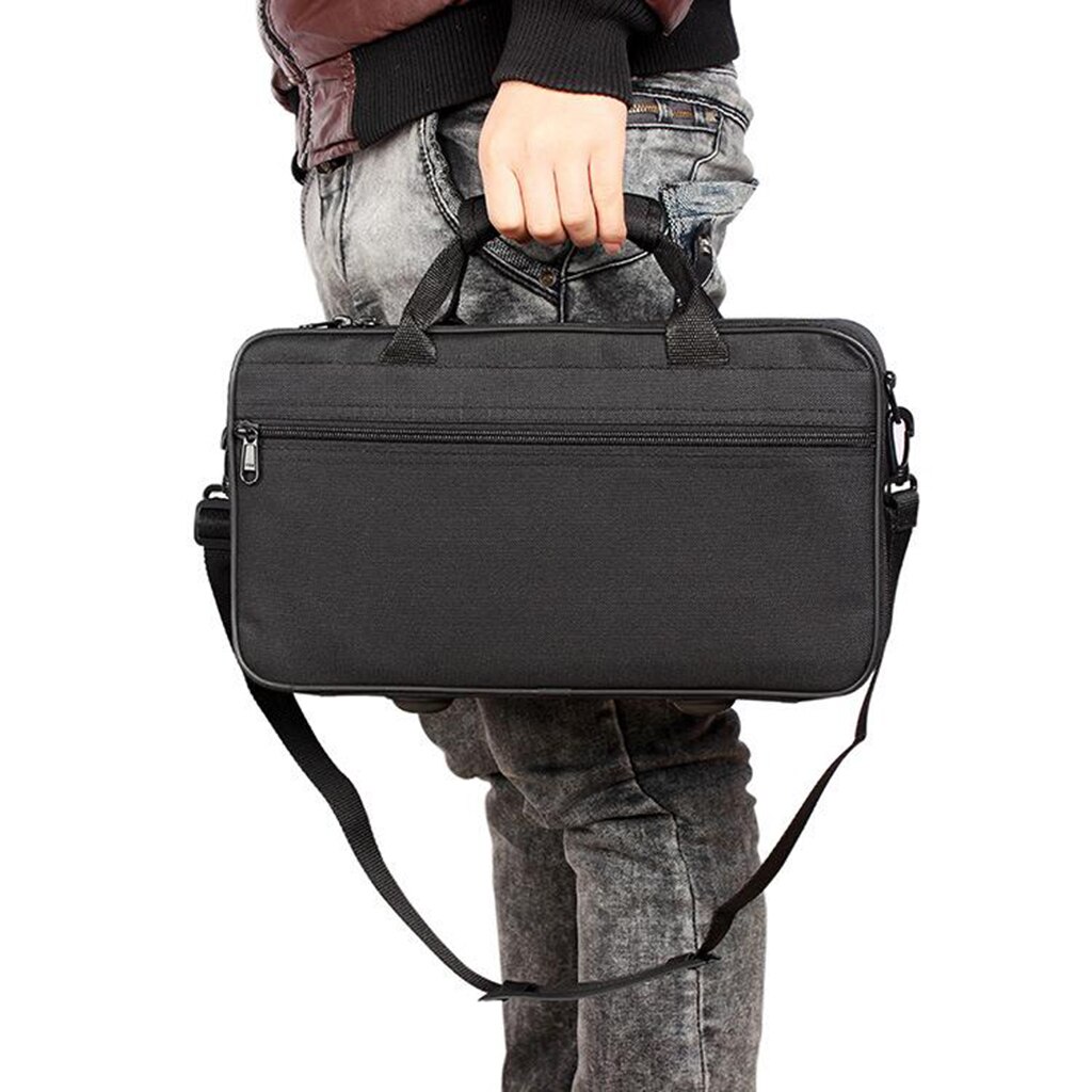 Estuche de almacenamiento para clarinete, bolsa de transporte para concierto, gruesa, acolchada, de tela Oxford, impermeable, b, plana, para estudiante, Oboe, trompeta, Correa dura