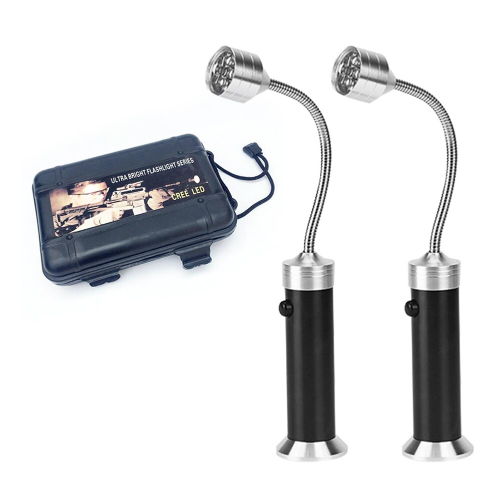 2 Stuks Magnetische Led Bbq Grill Lichten Verstelbare Flexibele Emergency Barbecue Lamp Draagbare Barbecue Outdoor Camping: Box