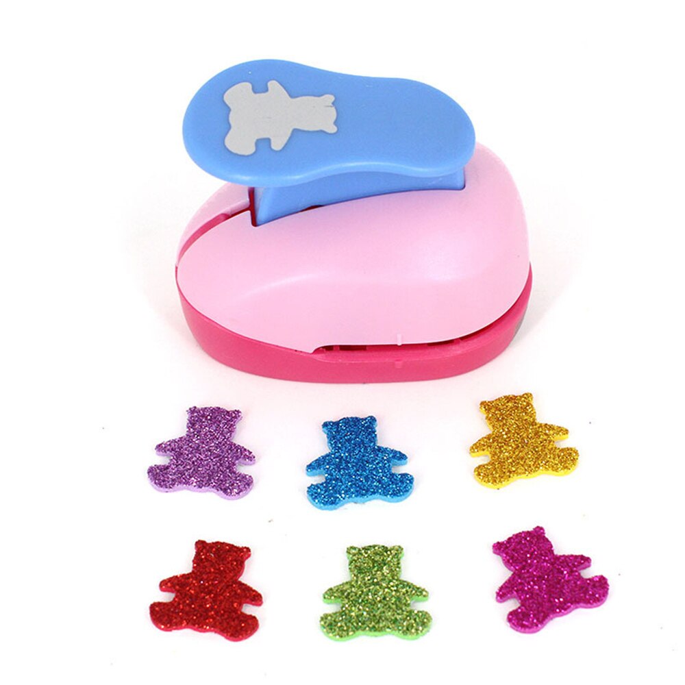 Mini Paper Craft Puncher Hole Punch Shaper Lovely Embossed Patterns For DIY Kids Artwork Greeting Card 1Pc Random Color: XXIO