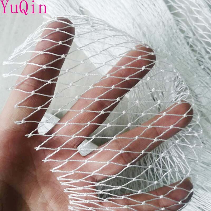 White Semi-finished fishing net stake net Breeding nets Crop protection net Balcony isolation Multifunction nylon network