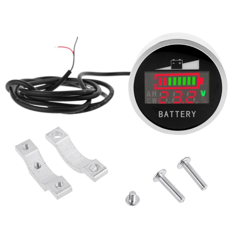 DC 6-120V Blei-säure Lithium Batterie Kapazität Spannung Anzeige Wasserdicht für Auto Motorrad 12V 24V 48V 72V 6-120V Prüfung
