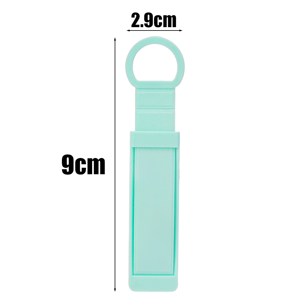 Support de doigt de bracelet universel, boucle Invisible, autocollant arrière de téléphone portable, support de bureau, poignée télescopique Push Pull: Vert clair