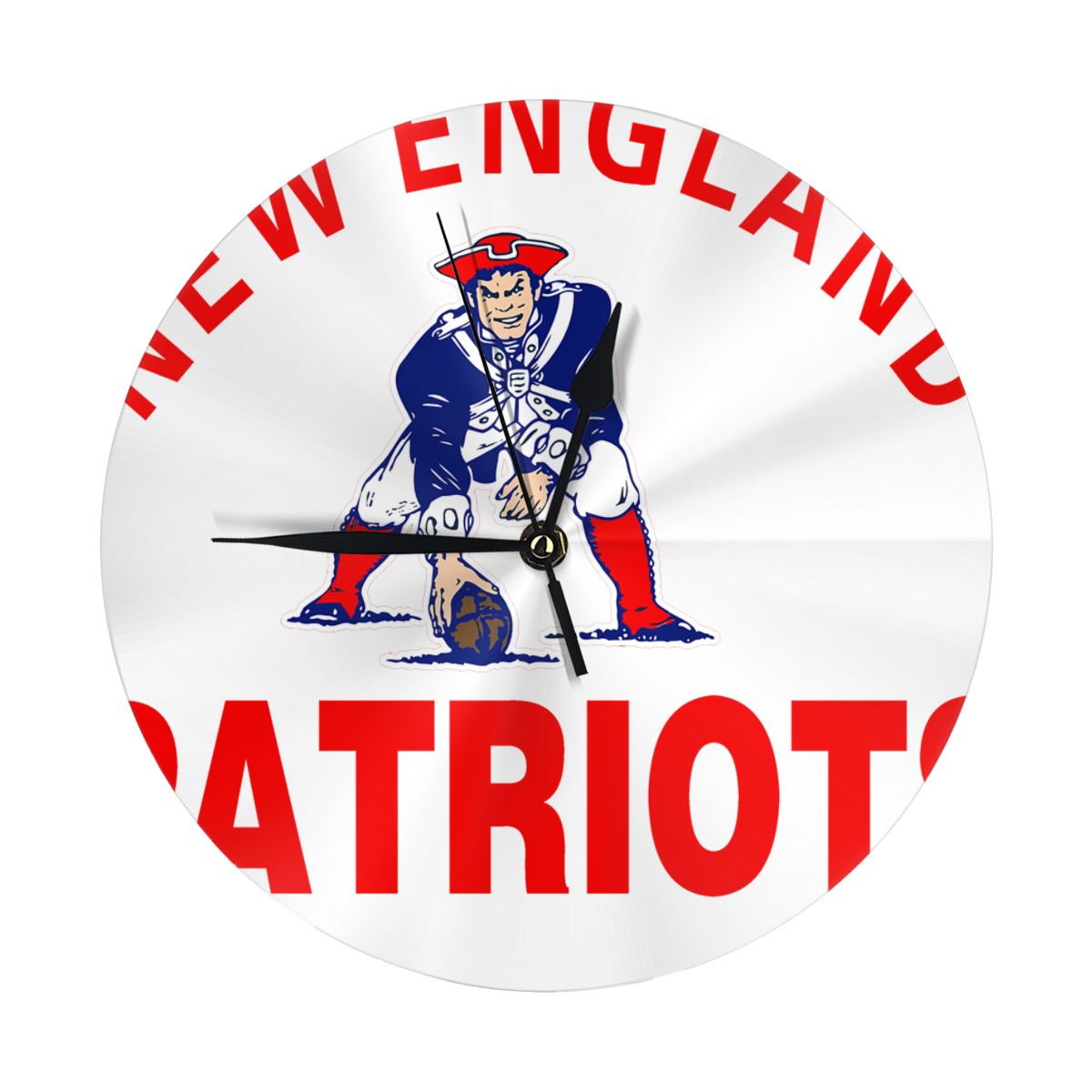 England Patriots Patriots Football Watches Wall Decor Room Wall Clock Large Clock Digital Clock Led: Default Title