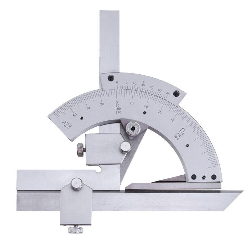 Carbon steel Round Head 0-320 degrees Protractor Angle Finder Rotary Measuring Ruler Machinist Tool 15cm Craftsman Ruler