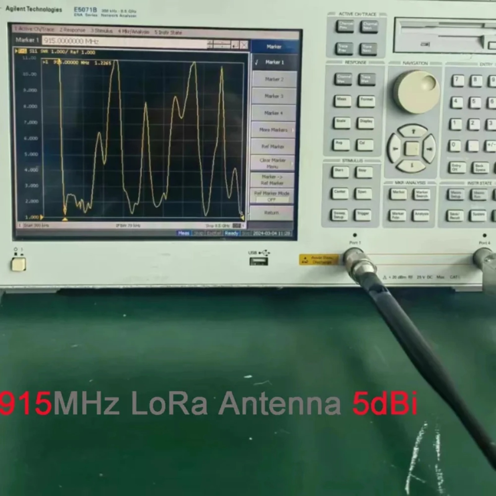 LoRa-Antenne 868 MHz / 915 MHz 5 dBi SMA-Stecker mit Verlängerungskabel omnidirektional für Meshtastic LoRa 32 V3 LoRaWAN1/2/4 Stück