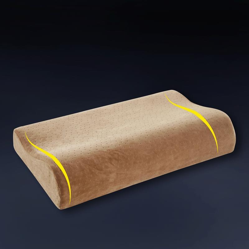 Bamboo Pillow Memory Foam Stay Cool Removable Cover with Zipper Hotel Hypoallergenic Pillow Relieves Snoring migrain