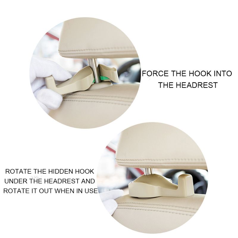 Car Seat Hook Back Seat Hidden Car Interior Supplies Multi-function Storage Car Hook qiang