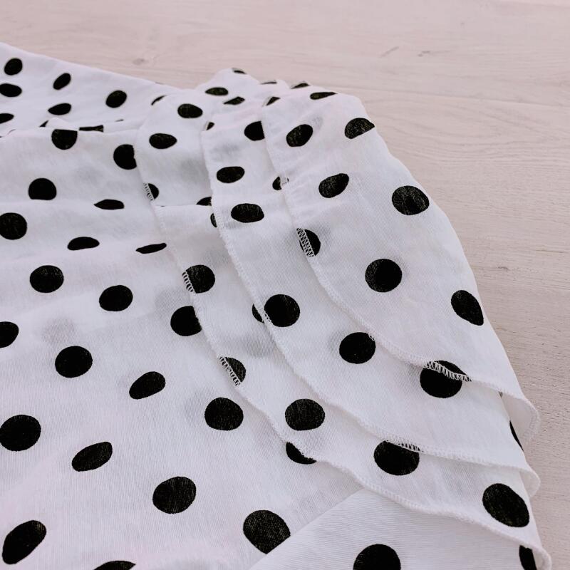 bebé niño de manga larga Dot camisa blanca para la blusa de las muchachas de la escuela camisas niños blusas y Tops ropa de los niños JW7360