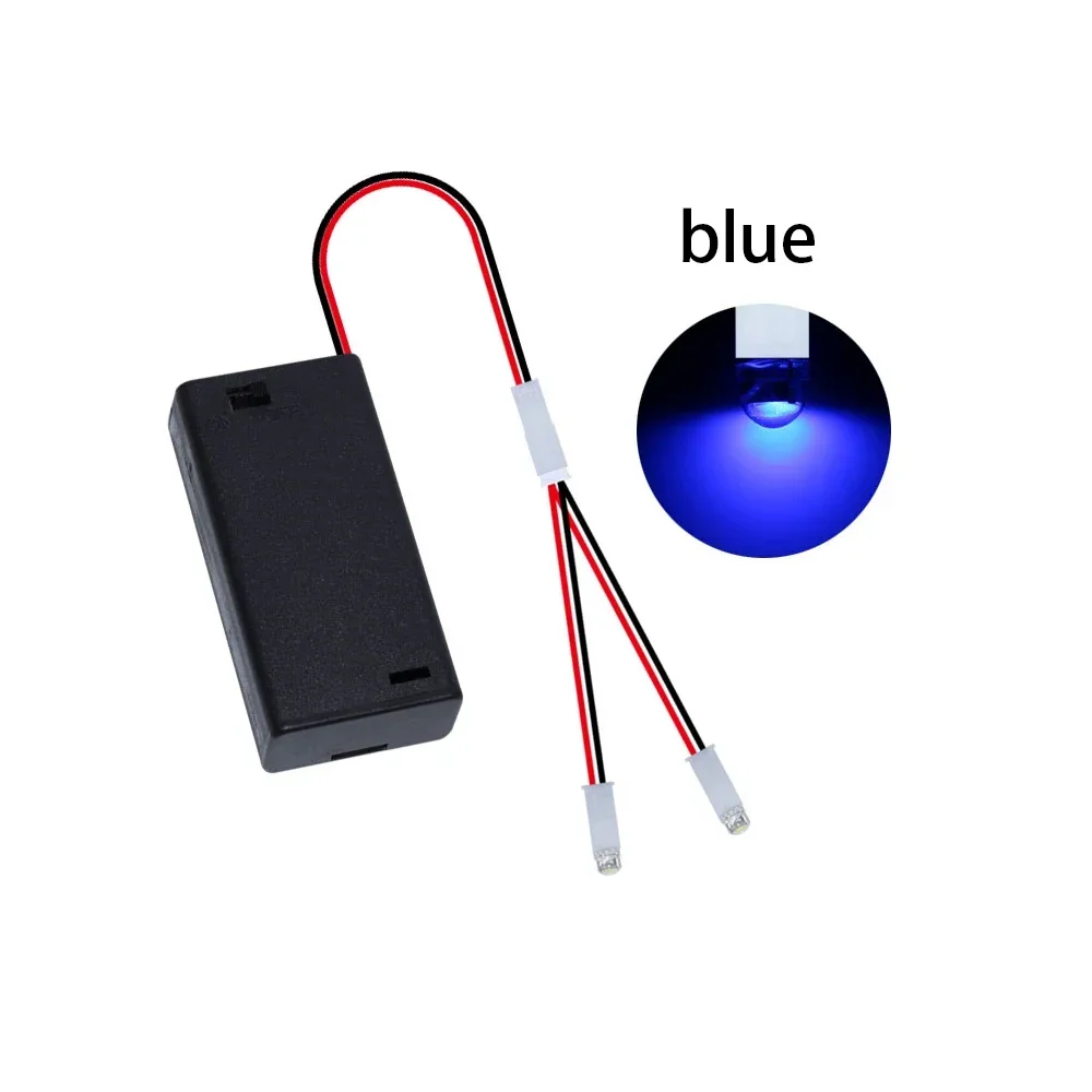 LED Lamp Beads Small Night Light No. 5 Battery Small Bulb DIY Model Light: Red