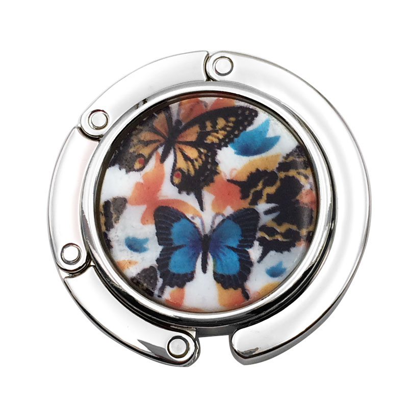 Draagbare Metalen Opvouwbare Houder Shell Bag Klaptafel Vlinder Haak: Type 2