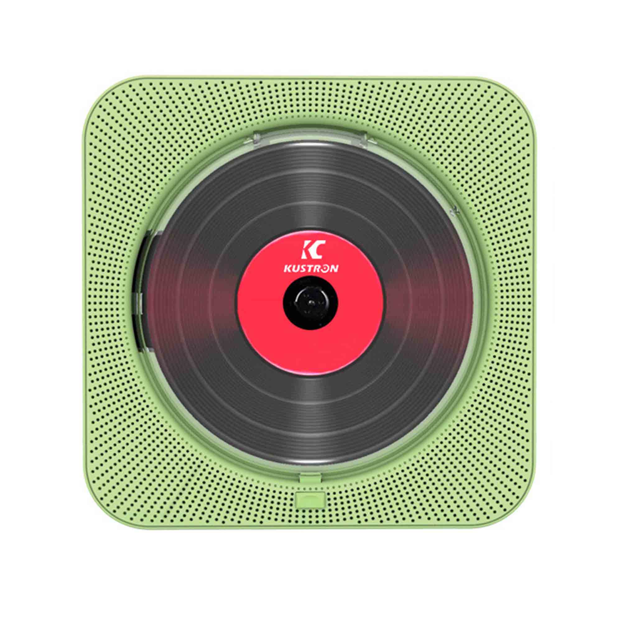 Reproductor de CD portátil, Altavoz Bluetooth, reproductor de CD estéreo, pantalla LED, reproductor de música de CD montable en pared con Control remoto IR, Radio FM: 909 GN