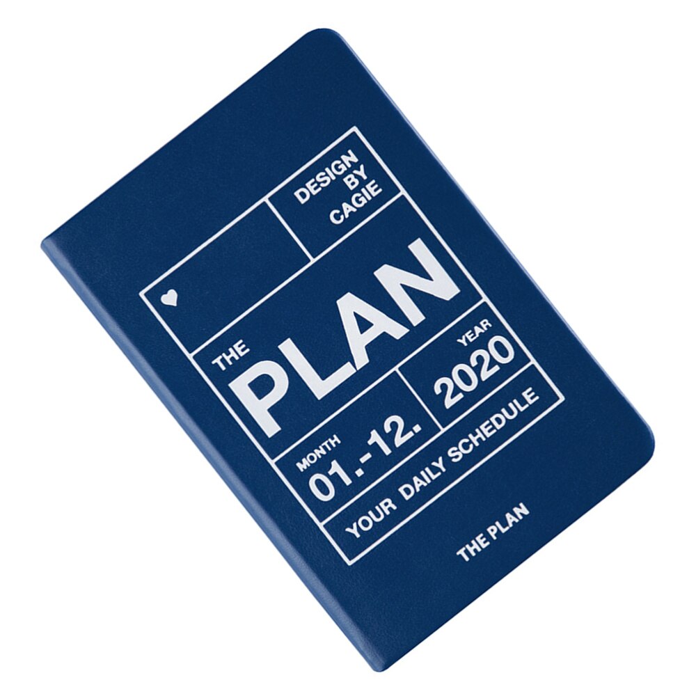 1Pcs A7 Notebook Notebook Planner Efficiency Agenda Schedule Notebooks Diary Stationery for School Office(Dark): Dark Blue