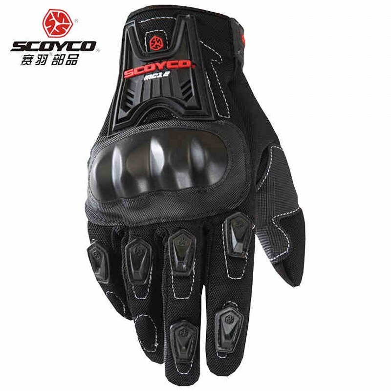 Scoyco MC12 Volledige Vinger Carbon Veiligheid Motorhandschoenen Fietsen Racing Riding Beschermende Handschoenen Motocross Handschoenen