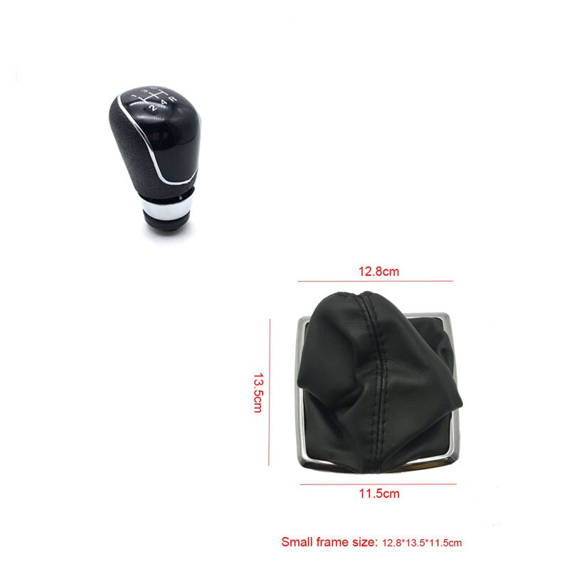 Car Gear Manuel Stick Shift Knob For FORD FOCUS MK2 FL MK3 MK4 MK7 TRANSIT GALAXY FIESTA: black Small 5speed