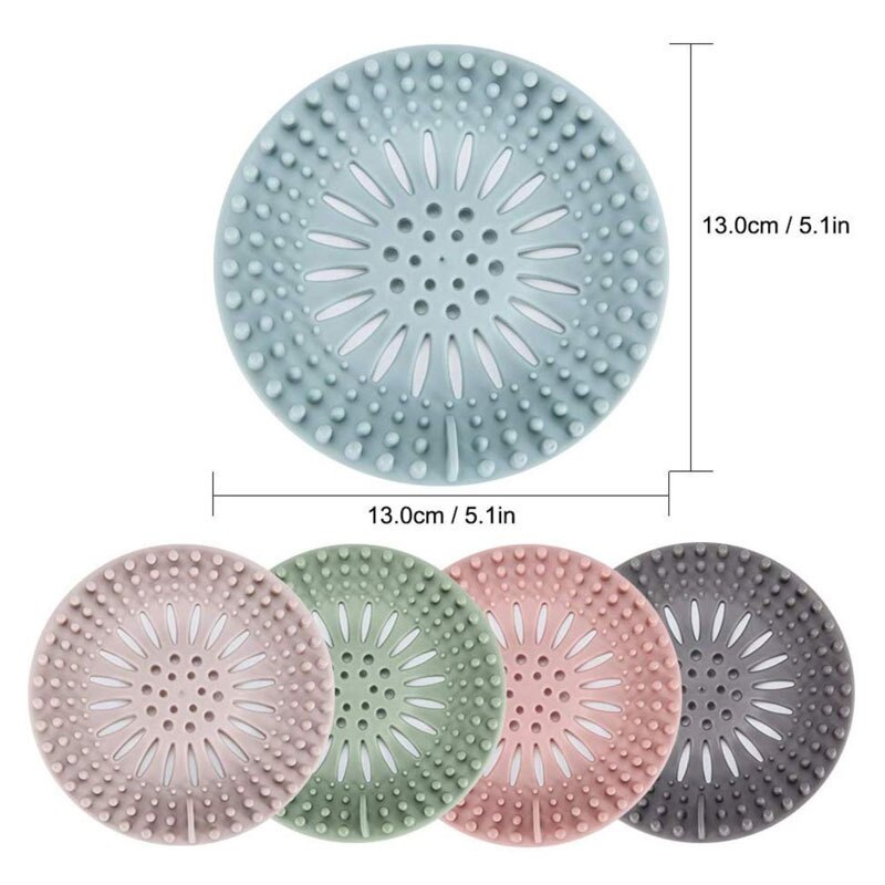 1 st anti-blockerande filter hårsil propp plast pvc silikon dusch badrum golvbrunn diskbänk avloppsskydd n