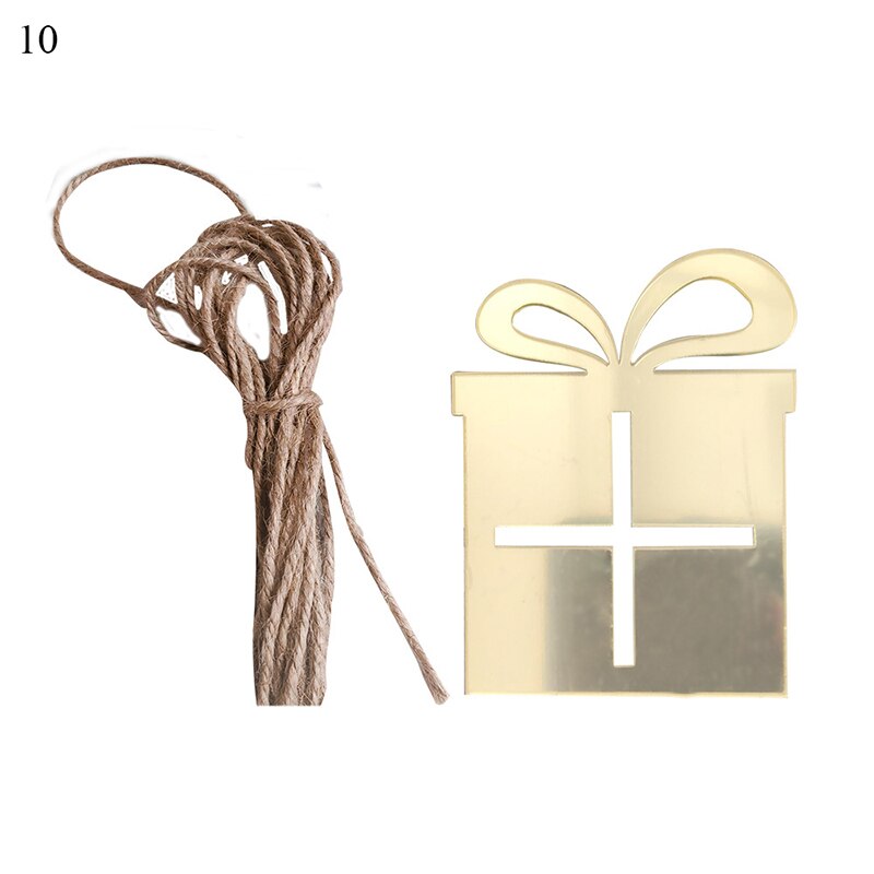 Kerst decoratie creatieve spiegel sticker gold sliver acryl spiegel stickers festival party stickers miroir