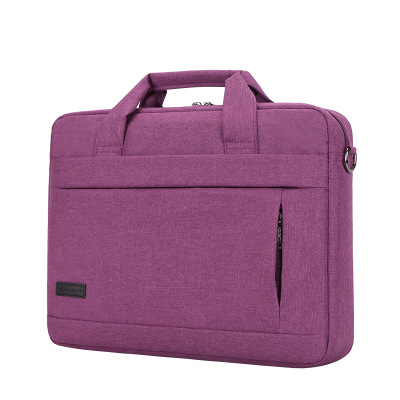 Large Capacity Laptop Handbag For Men Women Travel Briefcase Bussiness Notebook Bags 14 15 Inch Macbook Pro PC: purple 15inch