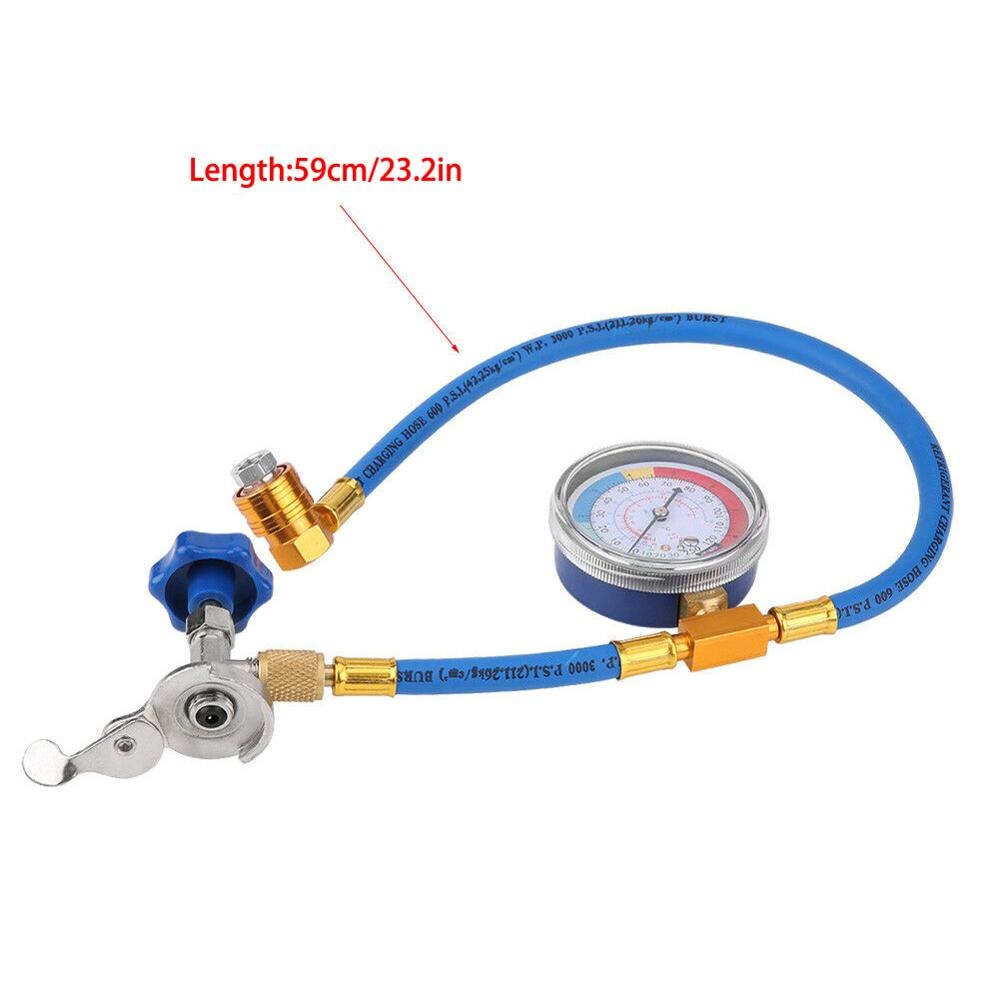 60cm R134a Refrigerant Measuring Hose Gauge Fluoride Tool Kit Car R134a Air Conditioning Pipe Auto Air-conditioning Accessories