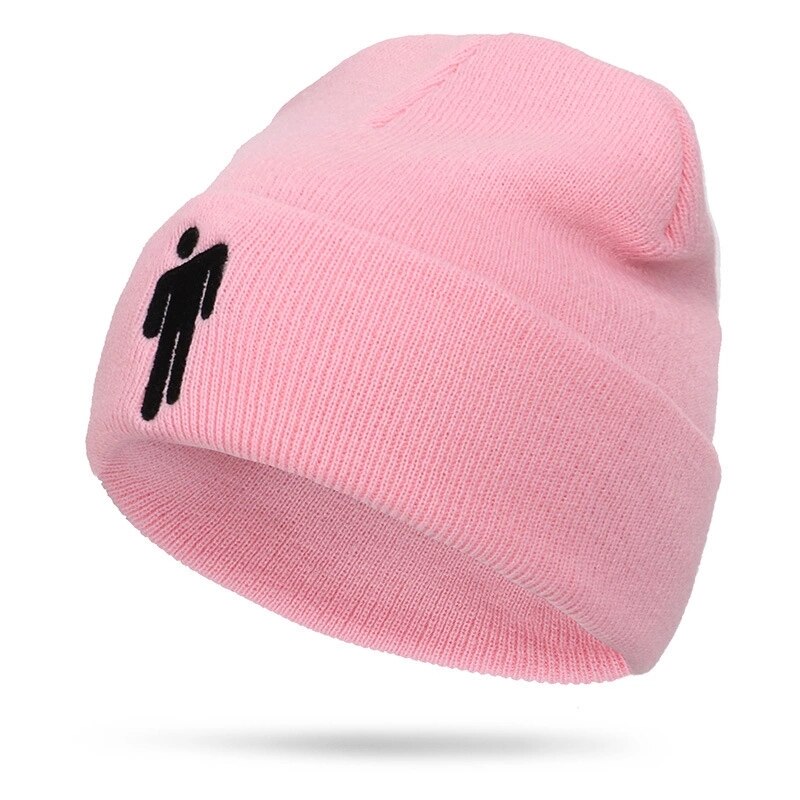 Mütze Deckel Gestrickte Hüte unisex Solide Hüfte-hüpfen Skullies 22 Farben draussen lässig Sport frauen Hütte Fan: Rosa