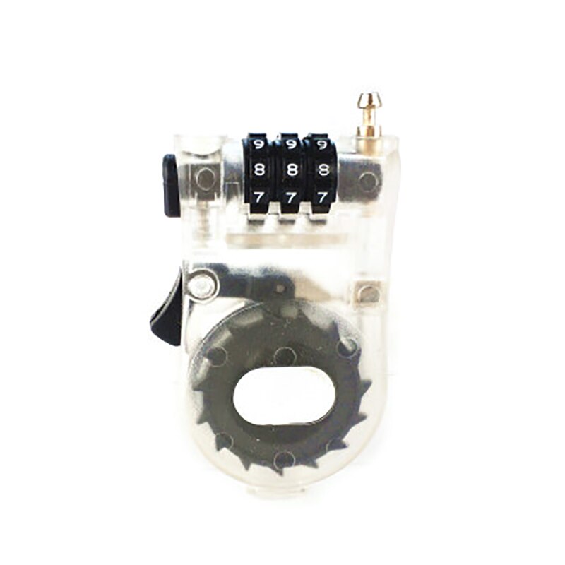 1 Pc Retractable Combination Cable Code Lock Helmet Luggage Safety 3 Digit padlock Bicycle Rock Password Lock: white