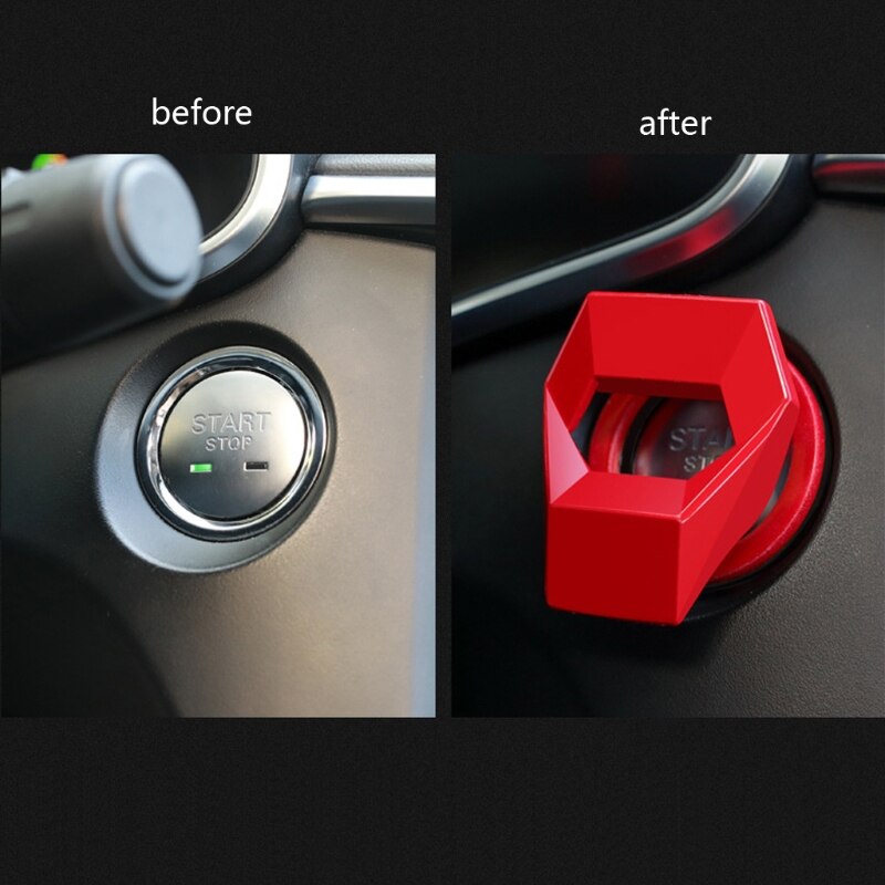 Car Engine Start Stop Button Ring Ignition Cover Trim For Golf 7 MK7 VII R Tiguan Jetta Car styling Auto Parts