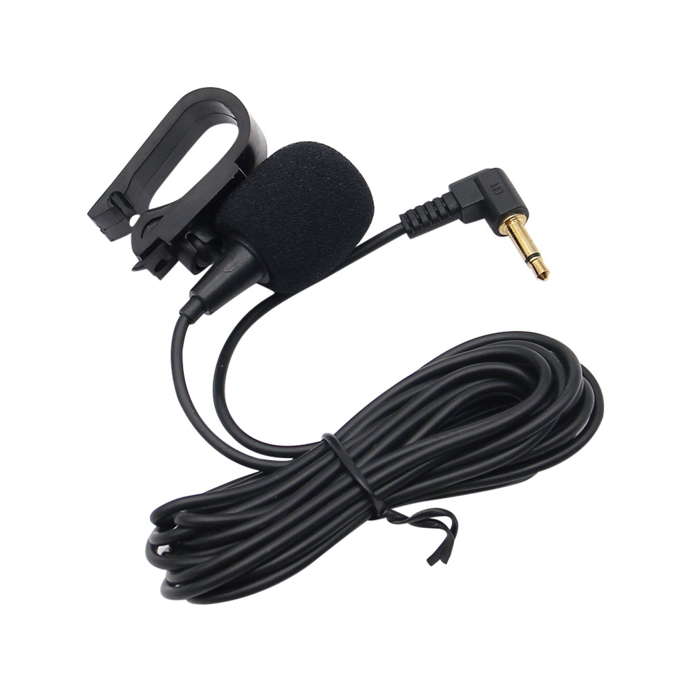 Samochodowy mikrofon audio 3,5 mm z klipsem i wtyczką Mic Stereo Mini Przewodowy mikrofon zewnętrzny do automatycznego radia DVD Profesjonalni profesjoniści o długości 3 m