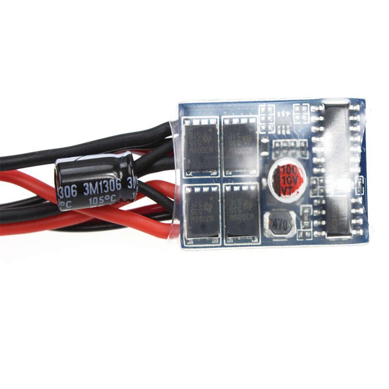 Rc bil 10a børstet esc toveis motorhastighetskontroll uten brems til 1/16 1/18 1/24 bilbåttank  f05427.