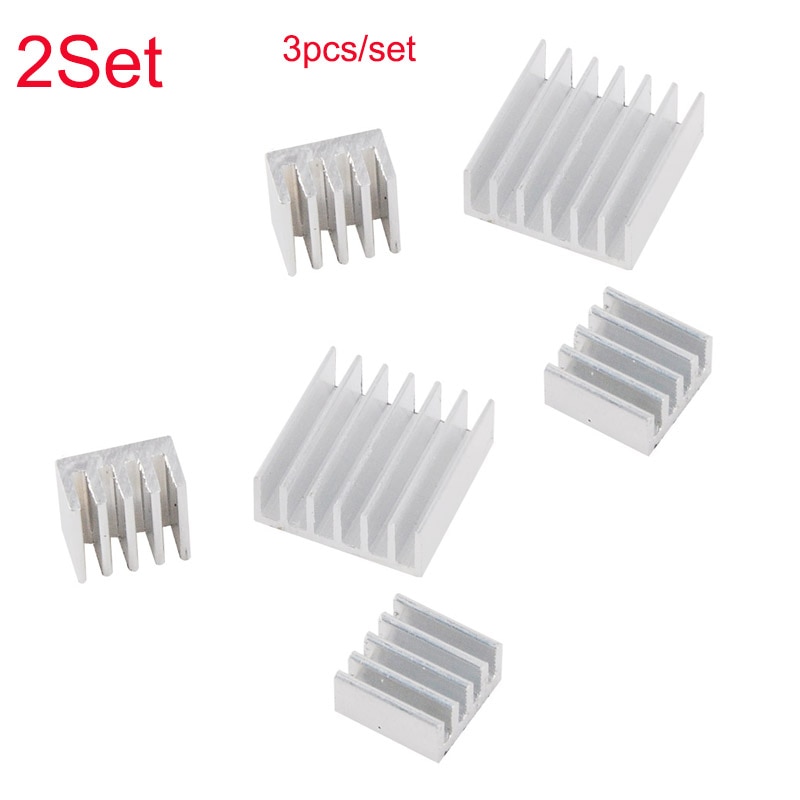 2Set 3pcs/set RPI Aluminum Heatsink Heat Sink Protect OverClocking for