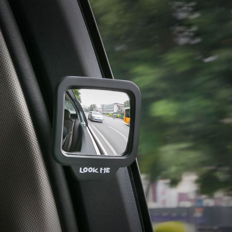 Automobiel Tweede Rij Veiligheid Achteruitkijkspiegel 270 ° Roterende Magnetische Veiligheid Spiegel Auto Achter Rij Spiegel