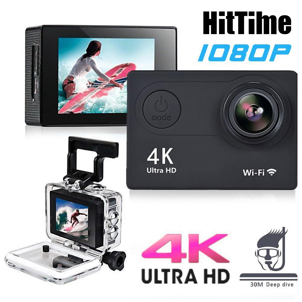 HitTime Original WiFi Action Camera 20MP 2.0" Ultra HD 4K Mini Helmet Cam DV Recoder 1080p/60fps WiFi Waterproof Sports Camera