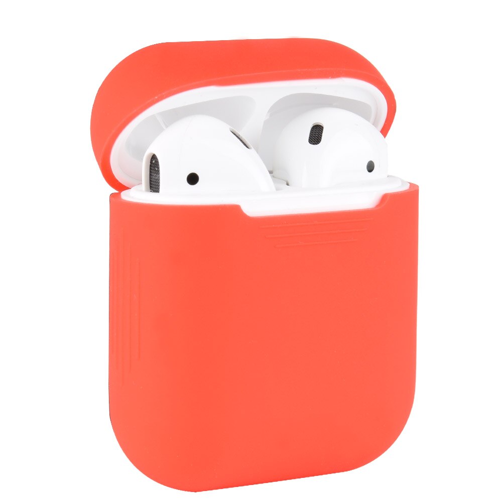 Antiurto in silicone del Trasduttore Auricolare Per Il Caso di Apple AirPods: Rosso