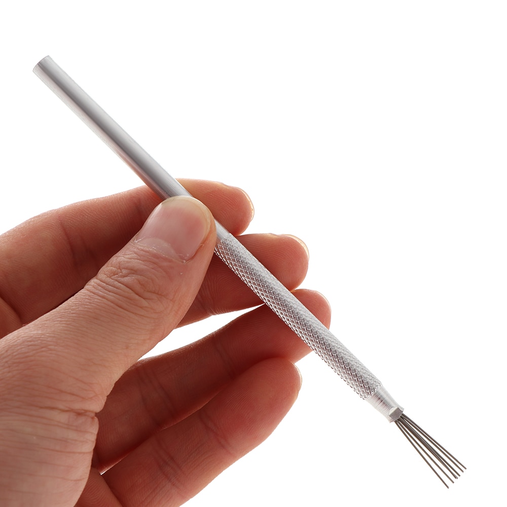 1/2PCS 7 Pin Feather Wire Texture Ceramics Tools Pottery Texture Brush Tools Polymer Clay Sculpting Modeling Tool Strong Wire