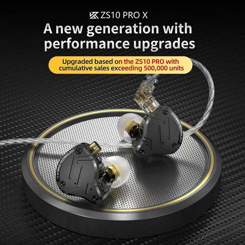 Kz Zs10prox 4ba 1dd Hifi Basmetaal Hybride In-Ear Oortelefoon Sport Ruisonderdrukking Headset Oordopjes Kz Zsn Pro 16pro Zs10 Pro X