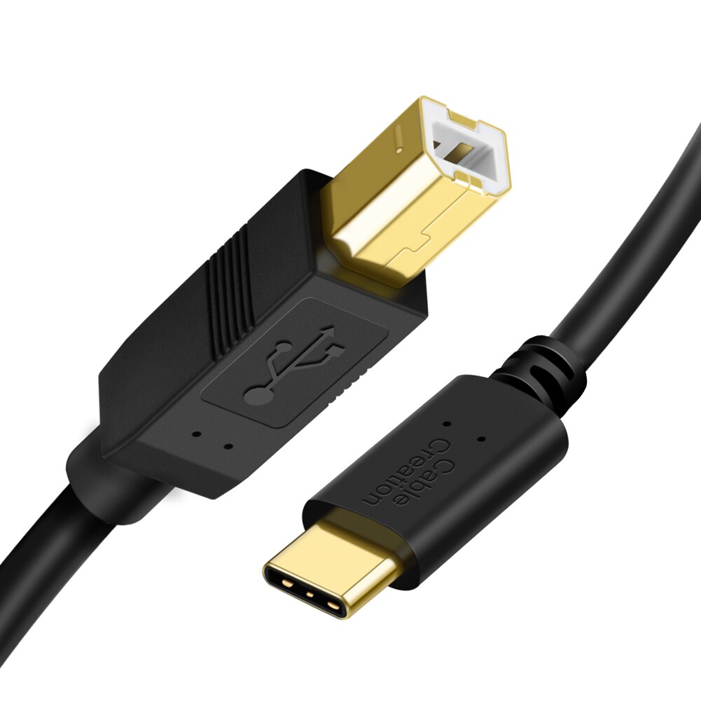 USB C To USB B Printer Cable Adapter, 2 Pack