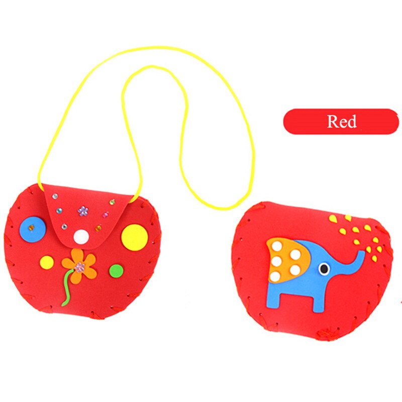 paquete de Material hecho a mano DIY para niños, billetera creativa para guardería, bolsa de costura, juguetes, rompecabezas educativo para bebés, juguetes intelectuales