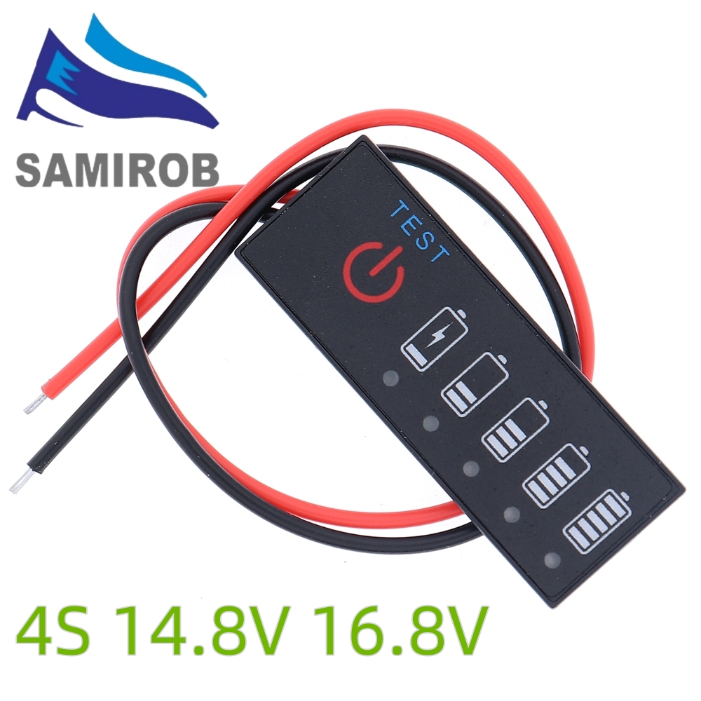 1S 2S 3S 4S Batterijniveau-indicator Ijzer Ternaire Loodzuurcapaciteit Display Lithium 3.7V 7.4V 11.1V 14.8V Fosfaat Tester Meter: GROENE JADE