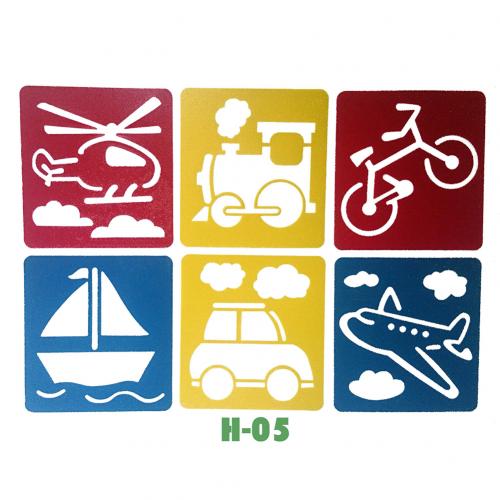 6 stk julemand snefnug engel tegning stencils børn diy tegning scrapbog skabelon børn pædagogisk legetøj til børn: H05