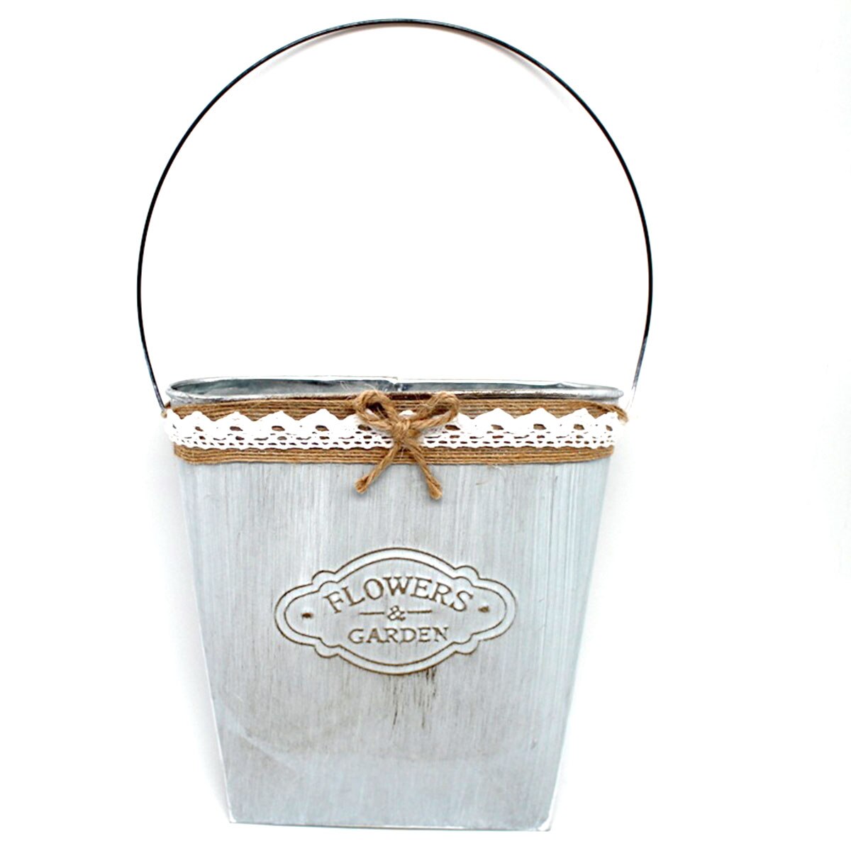 DIY Arts Crafts Flower Bucket Waterproof Mini Buckets Planter Pots Tray with Handles Windowsill Planter for Succulents Herbs