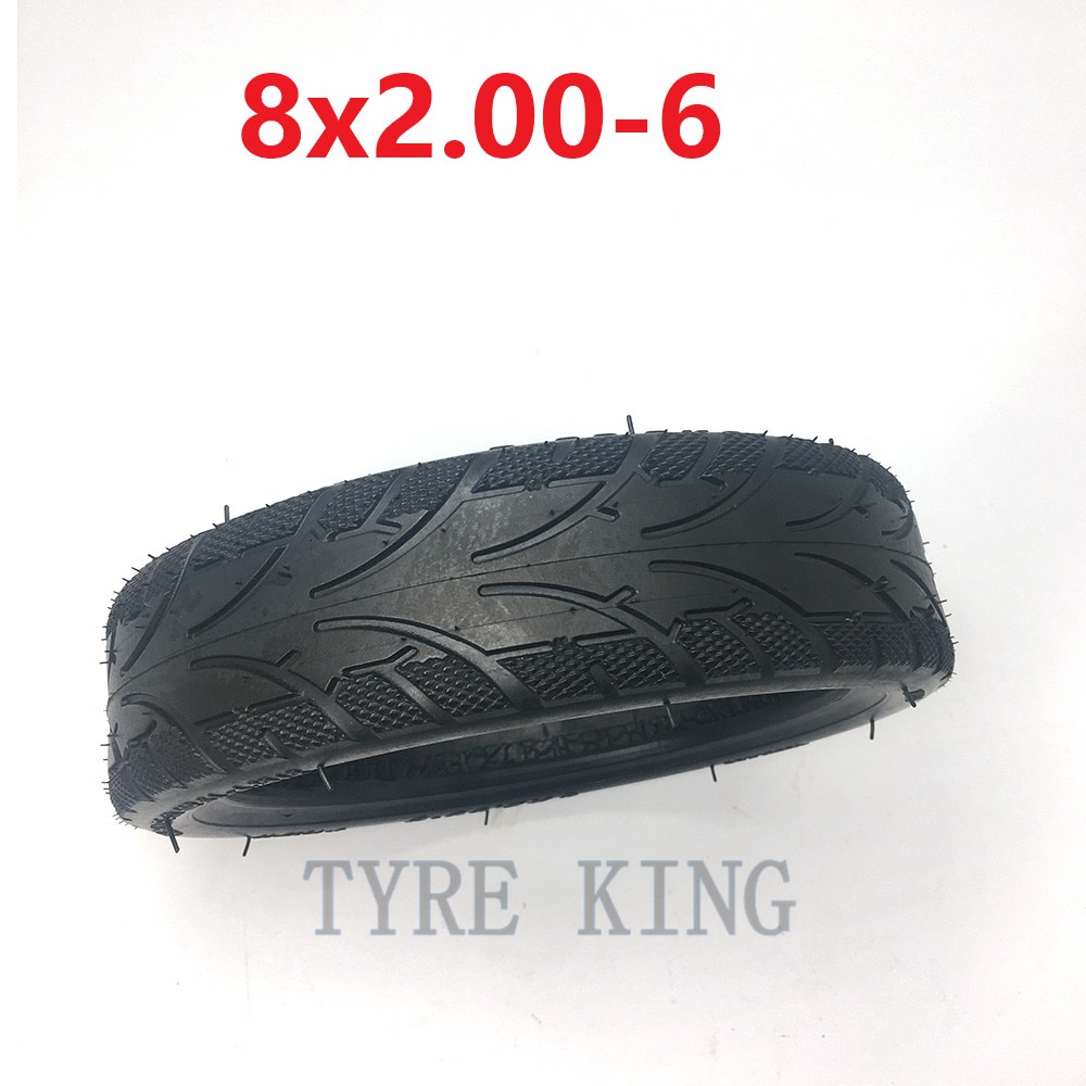 Neumático de 8 pulgadas 8x2.00-5 de grosor al vacío, neumático sin cámara 8x2.00-6 para Mini Scooter Eléctrico, bicicleta de bolsillo, MINI bicicleta
