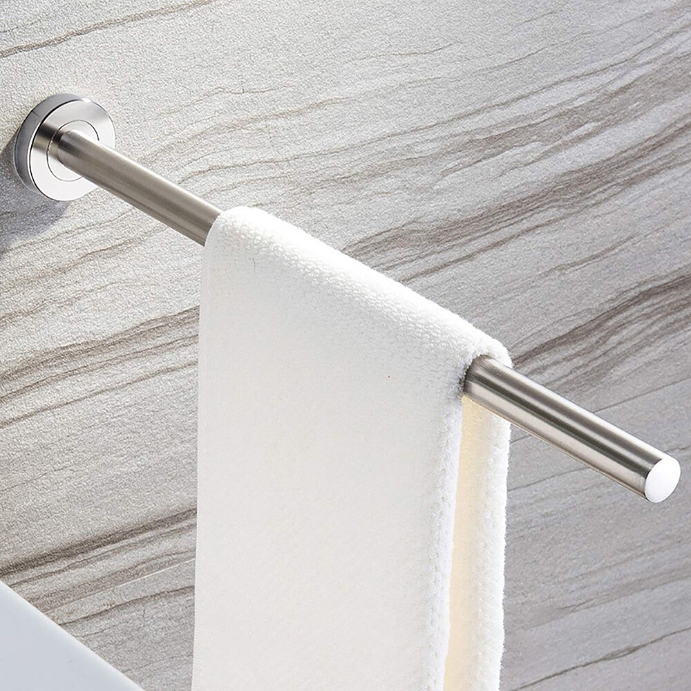 Stainless Steel Swivel Swing Arm Towel Holder Bar Rail Hanger Rack Wall Mounted For Bathroom