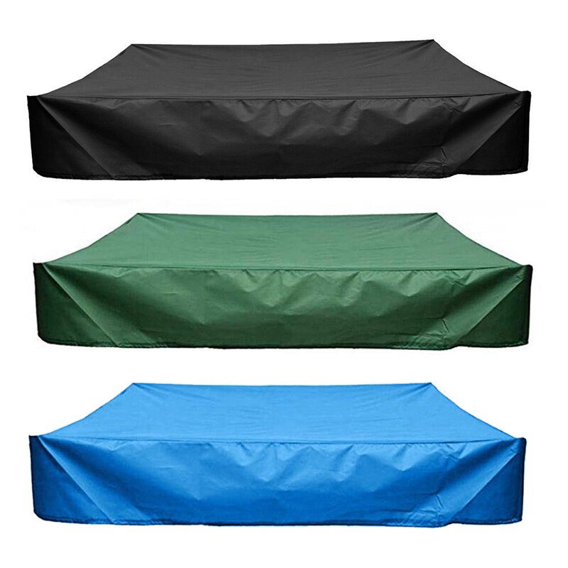 Sandbox Cover Sand Pit Square Waterproof Oxford Cloth Dust Cover Dustproof Protection for Garden Sandpit Cover with Drawstring