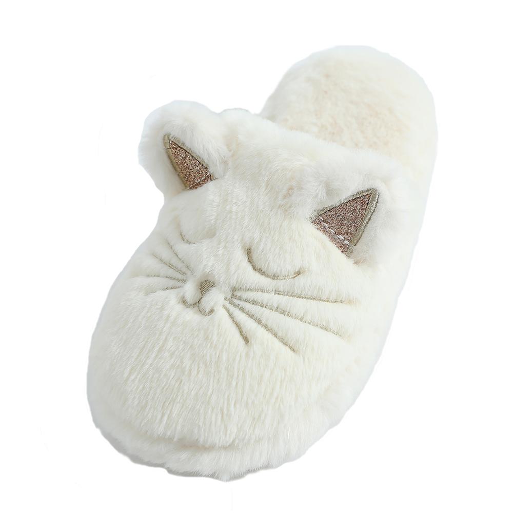 1pc bianco pantofole gatto animale pantofole a casa Millffy donne di modo Traspirante confortevole casa carino pantofole al coperto