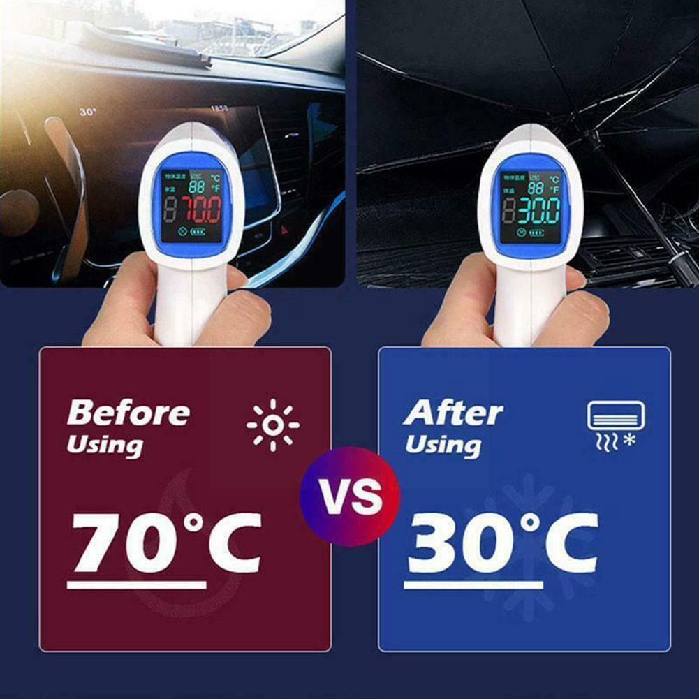 Car Parasol Car Windshield Cover UV Protection Prevent Folding Front Shade Sun Falling Window Auto Umbrella Wear-resist P4Z5