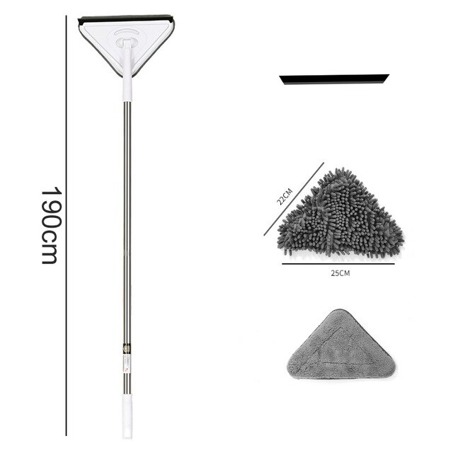 UNTIOR – brosse de salle de bain à Long manche, évolutive, éponge de remplacement, vadrouille, baignoire, carrelage, brosse de nettoyage de sol, outils de nettoyage de vitres en verre: Chocolat
