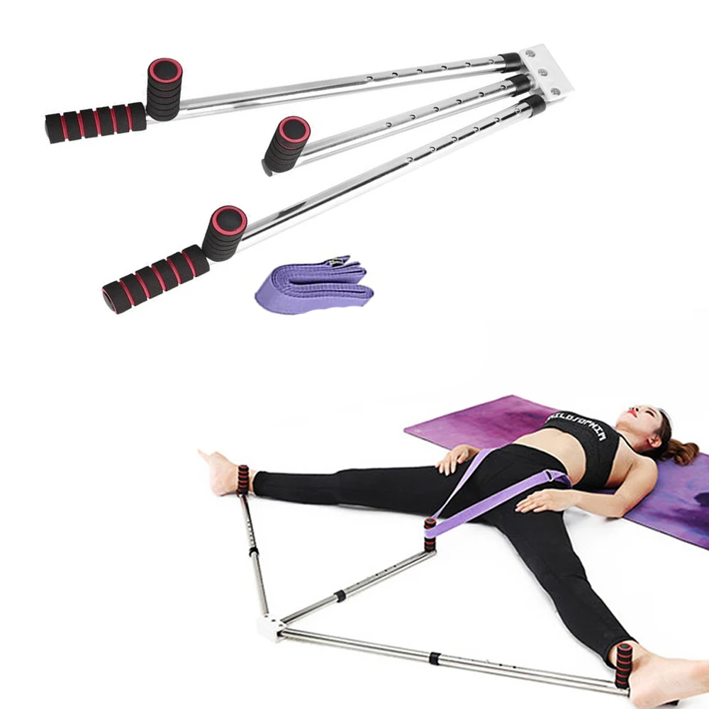 3-Bar-Beinstrecker, verstellbare geteilte Dehnmaschine, Edelstahl, für Zuhause, Yoga, Tanz, ÜSpund, Flexibilität, Trainingsgeräte