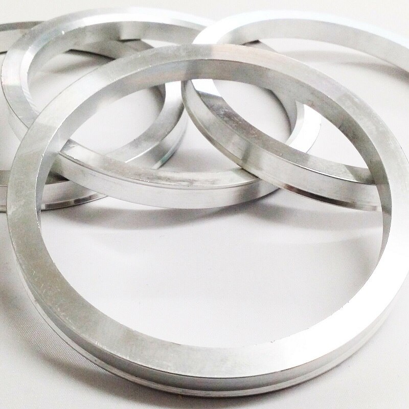 4 Uds. De cubo de aluminio para coche, espaciador centrico VW, anillos de espita, juego de accesorios para automóvil, buje central de orificio de rueda de coche 73,1