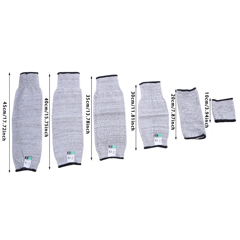 1Pc Level 5 HPPE Cut Resistant Anti-Puncture Work Protection Arm Sleeve Cover Anti-cut Level 5 Safety Work Gloves Cut Gloves